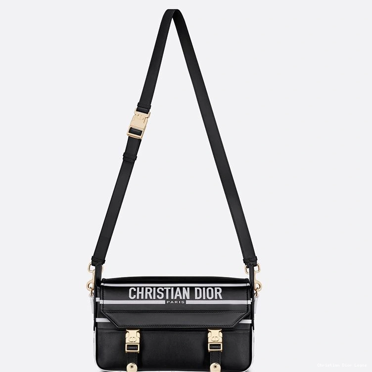 Cheap Messenger Smooth Black Leather Small Diorcamp 0731 Luxury